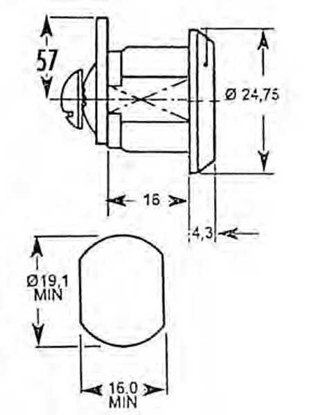 EURO-LOCKS Schloss Typ B332 [180°] - 6330450 / VS