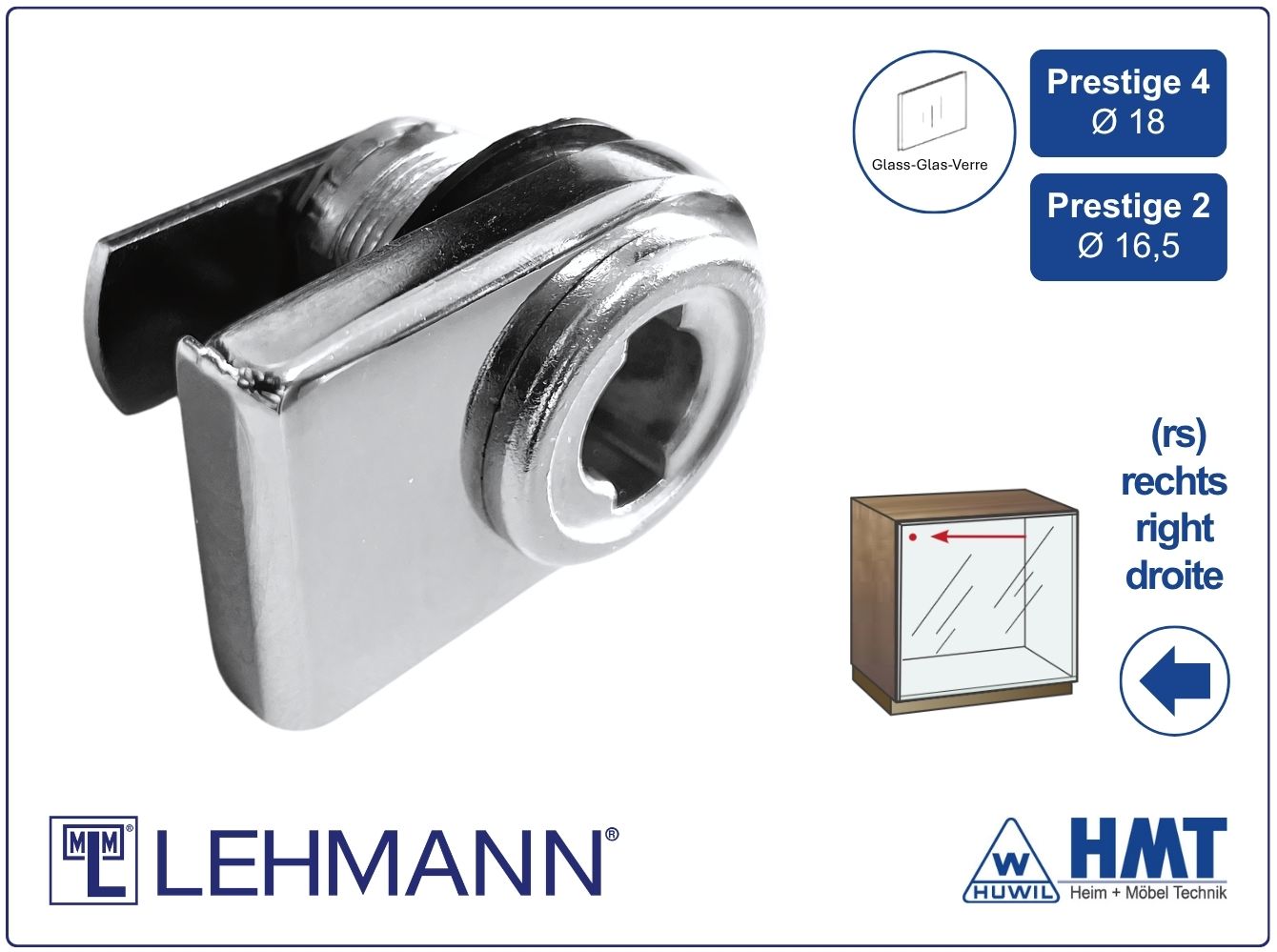 MLM Schloss mit Frontplatte Typ 311.01 P2/P4 - rs