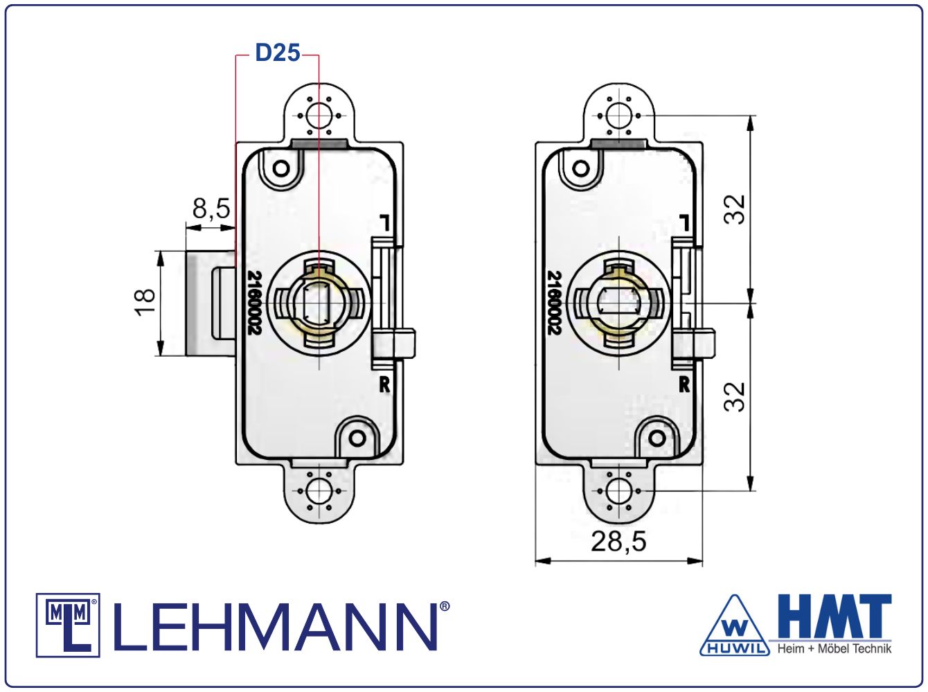 MLM Schloss Tyo 550 P2 - D25 / rs + ls MLM Schloss Tyo 550 P2 - D25 / rs + ls