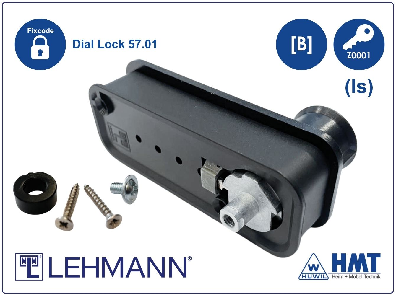 MLM Schloss Typ Dial Lock 57.01 Fix - [B] / ls / Z0001 / G