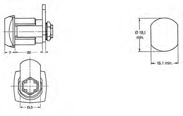 EURO-LOCKS Schloss Typ 0802 [90°] - 7310040 / GL