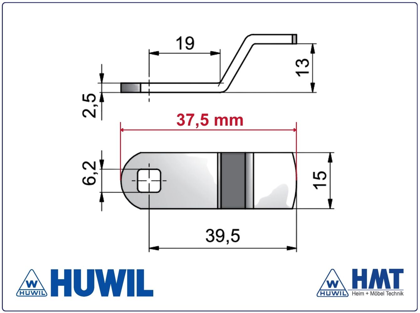 HUWIL Riegel #0827-045 HUWIL Riegel #0827-045