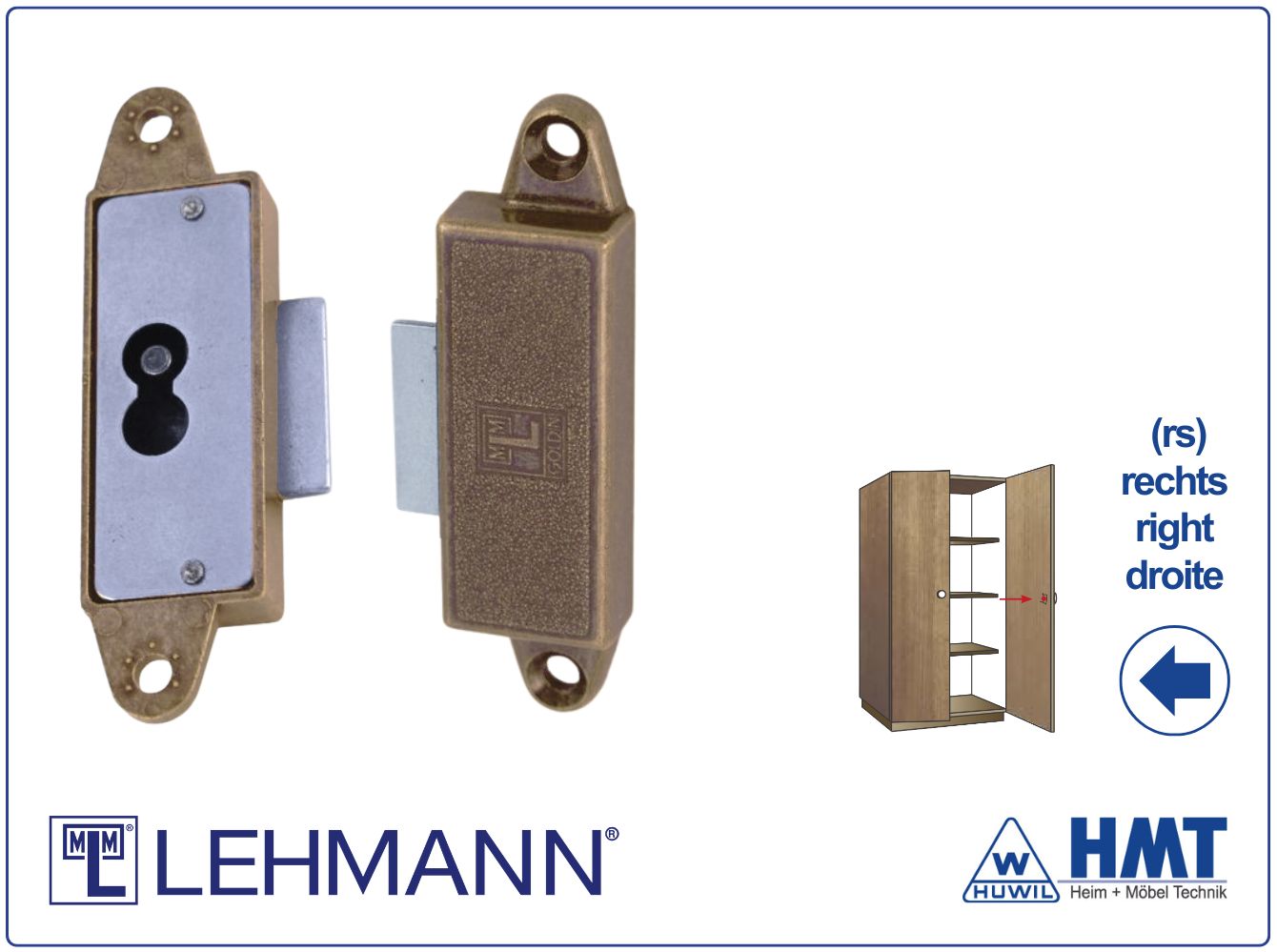 MLM Schloss Typ 530 [B] für Bartschlüssel - D12 / rs
