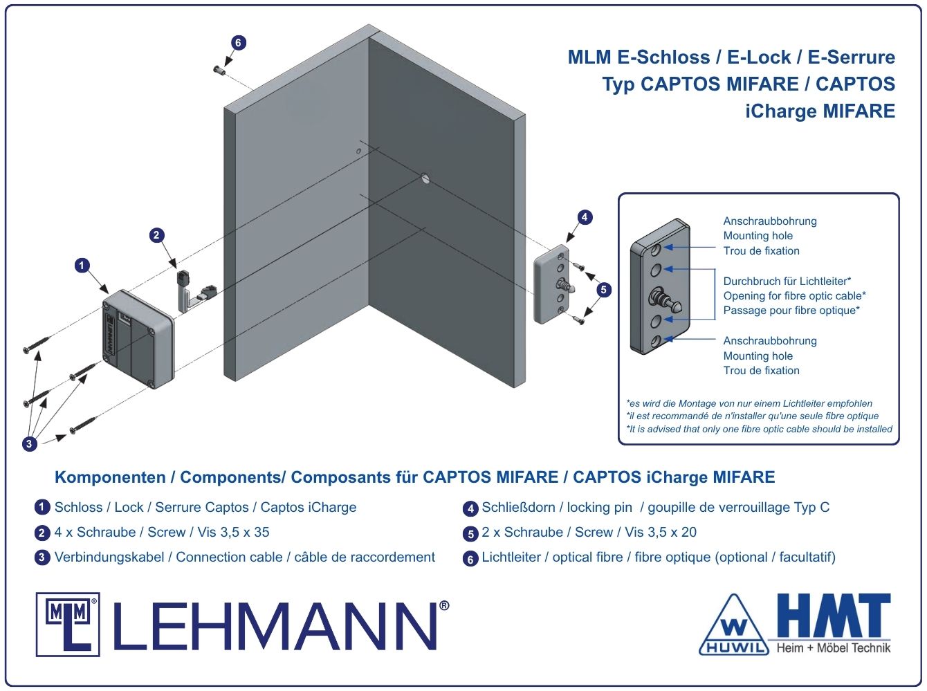 MLM E-Schloss Lichtleiter O16.1