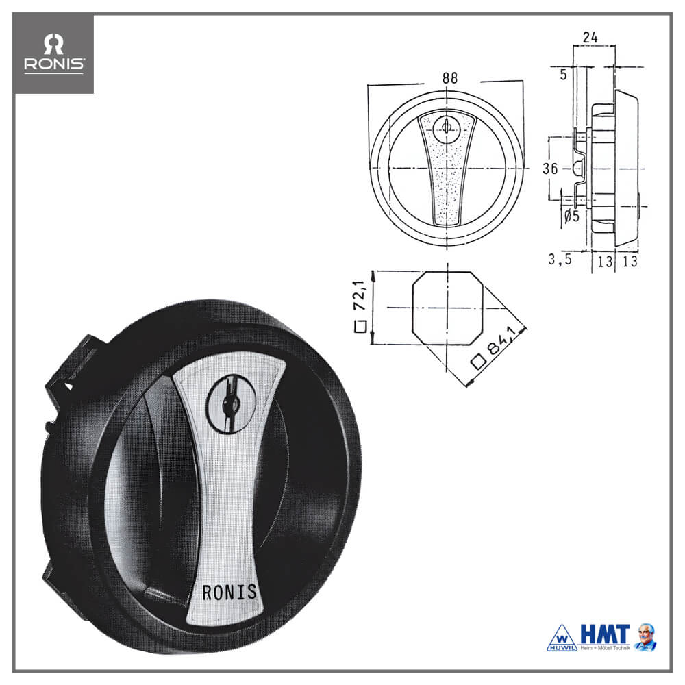 RONIS Schloss Typ 23100 [R-Rb] - VS