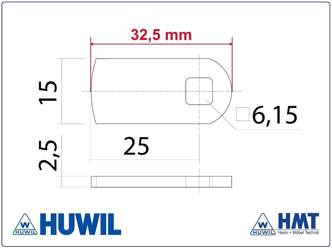HUWIL Riegel #0827-005