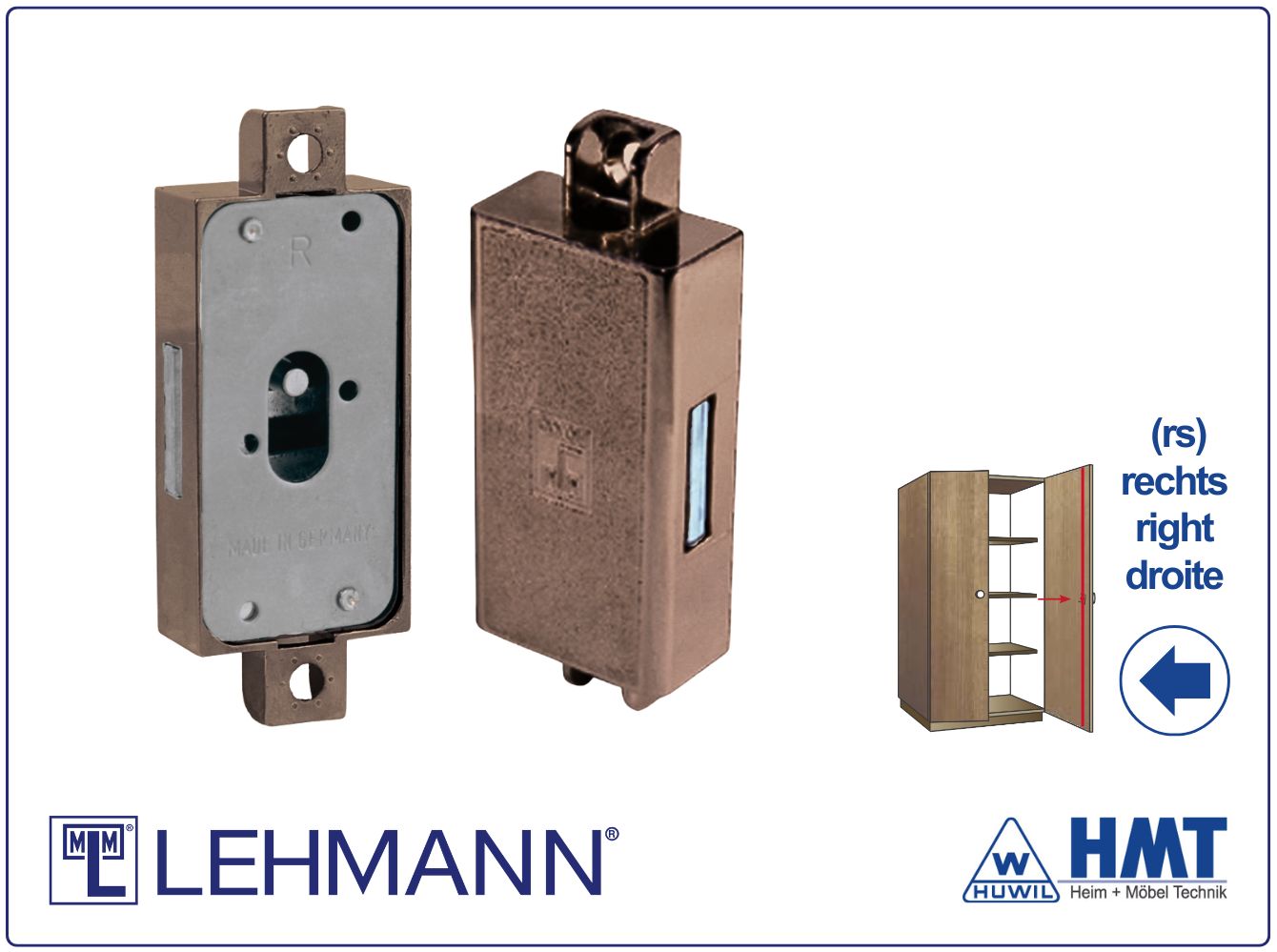 MLM Schloss Typ 700 [B] für Bartschlüssel - D15 / rs