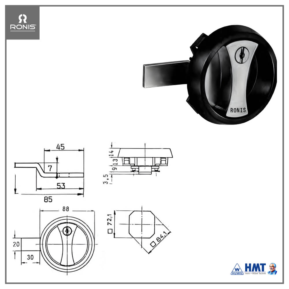 RONIS Schloss Typ 23100 [R-Rb-001] - GL