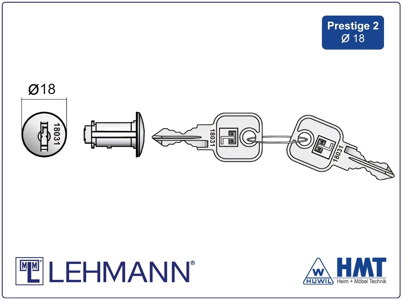 MLM Zylinderkern P2 Ø18mm [SK: L-80] - 18031 bis 18500
