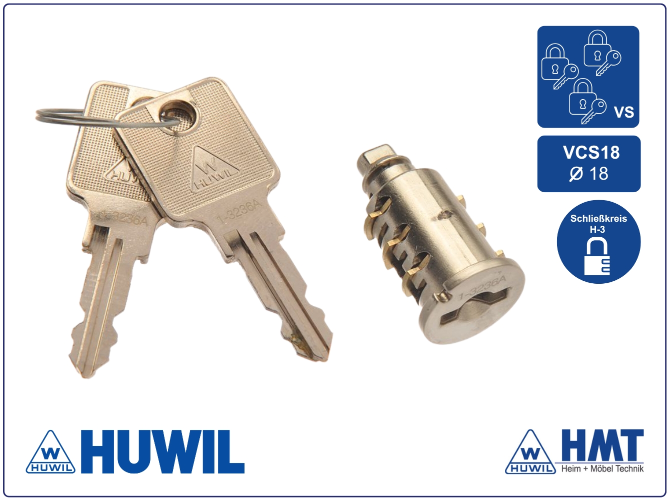 HUWIL Zylinderkern VCS18 [SK: H-3] VS