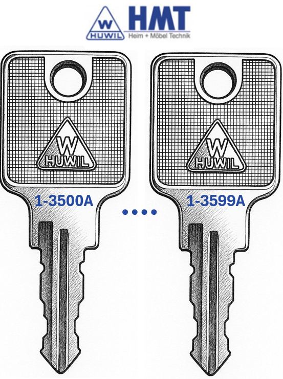 HUWIL Wendeschlüssel Typ 1550 - (3500 bis 3599)