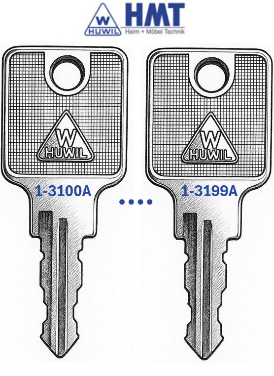 HUWIL Wendeschlüssel Typ 1550 - (3100 bis 3199)