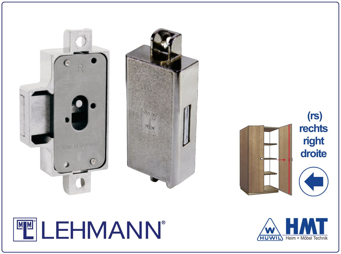 MLM Schloss Typ 700 [N] für Bartschlüssel - D25 / rs