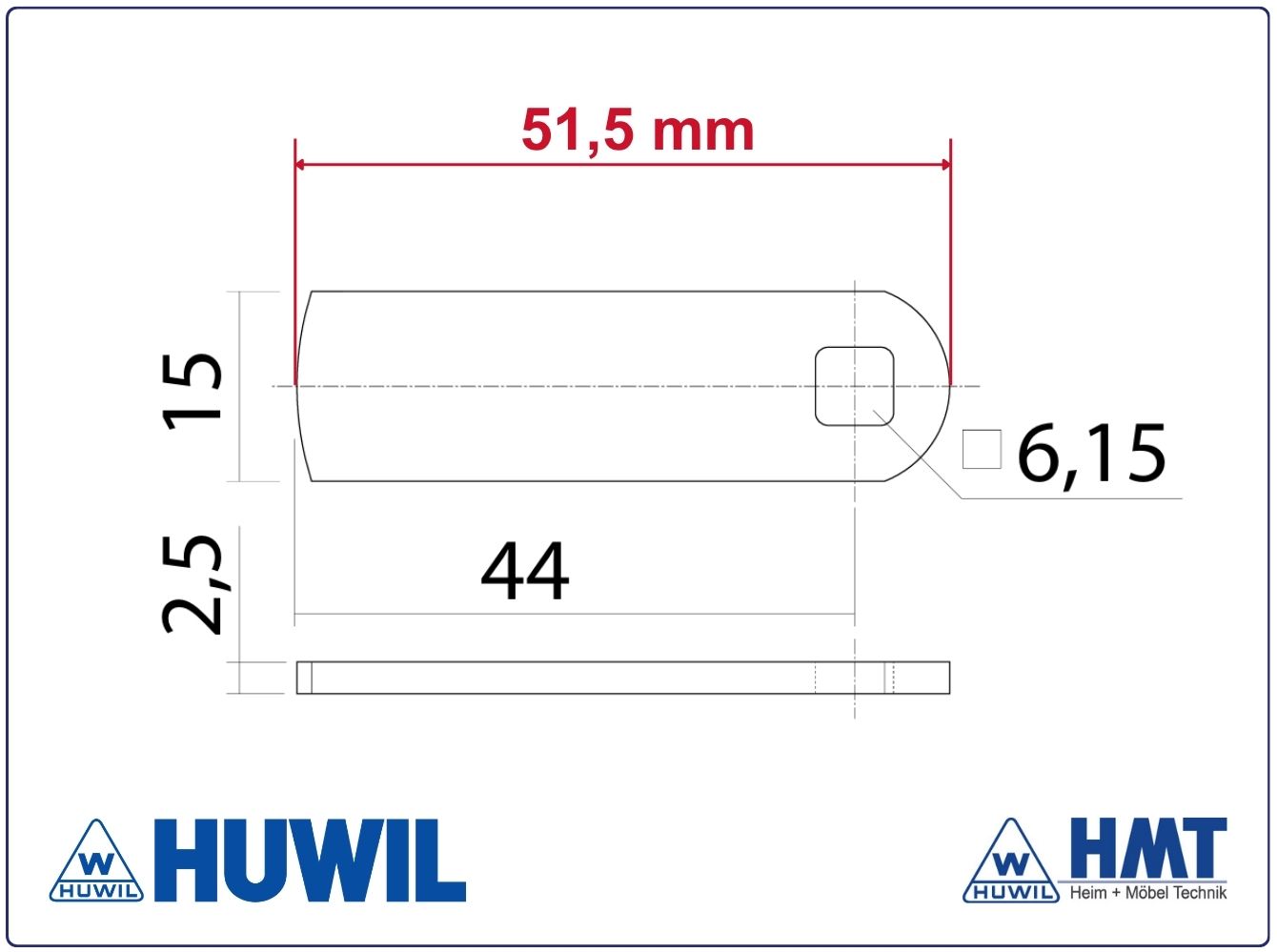 HUWIL Riegel #0827-021 HUWIL Riegel #0827-021
