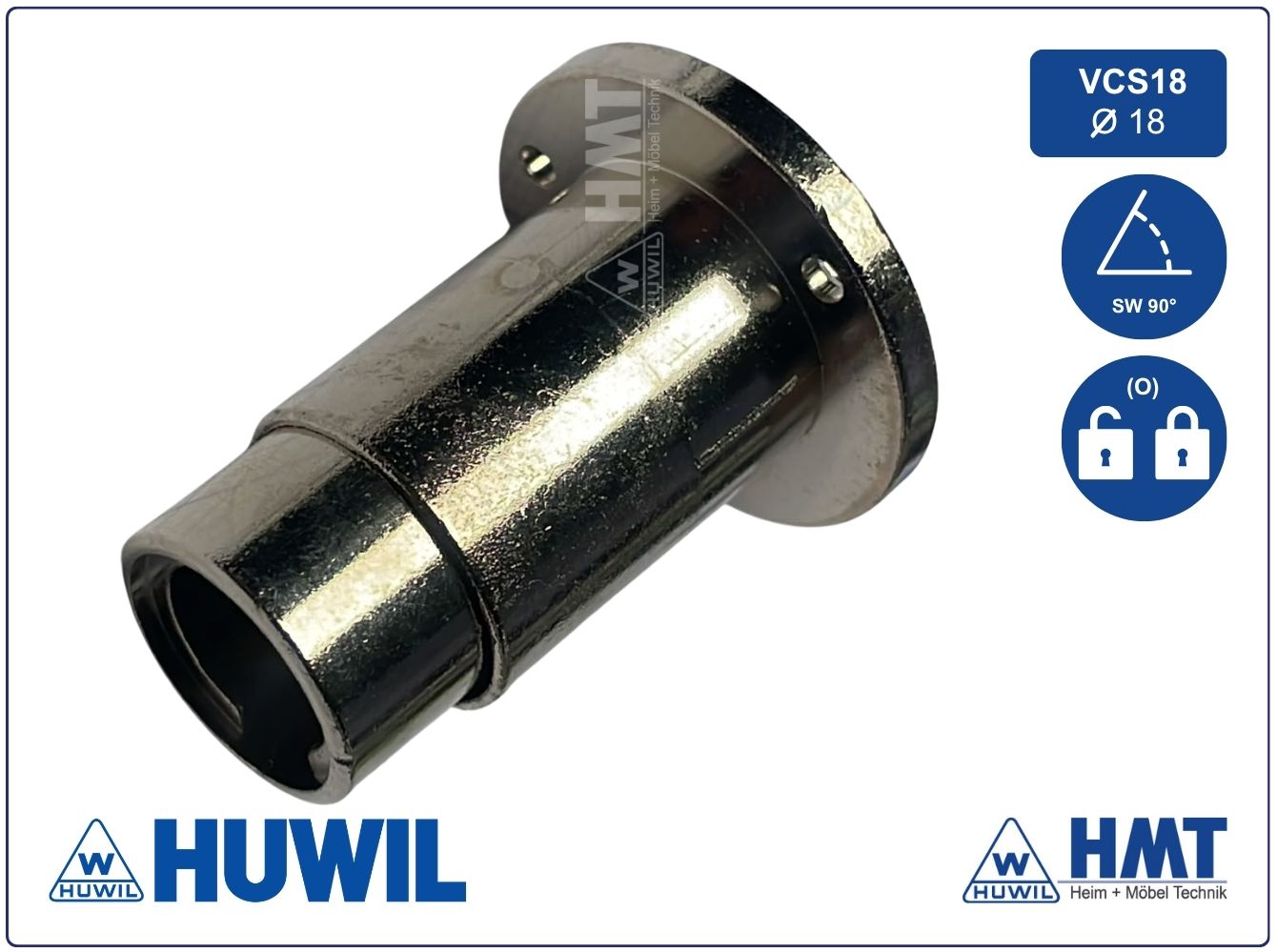 HUWIL Schloss Typ 0393 VCS18 - lad / Hub 7 / SW90° / O
