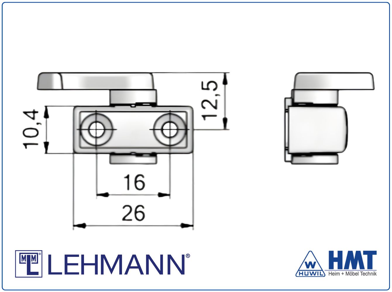 MLM Haken Typ 161.3 (ls) oben / Typ 162.3 (rs) unten MLM Haken Typ 161.3 (ls) oben / Typ 162.3 (rs) unten