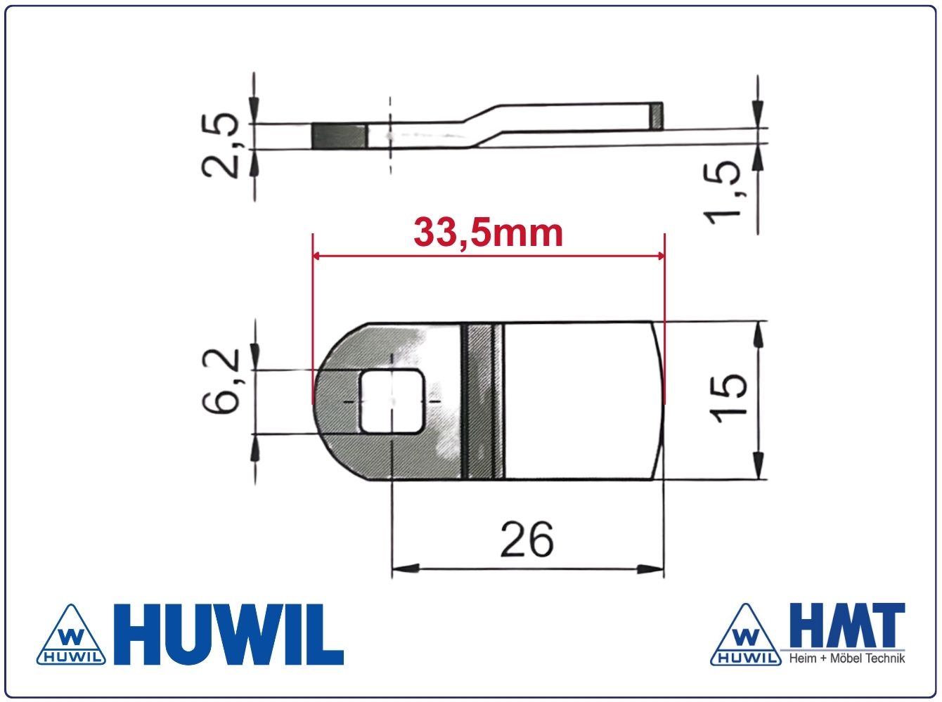 HUWIL Riegel #0827-017