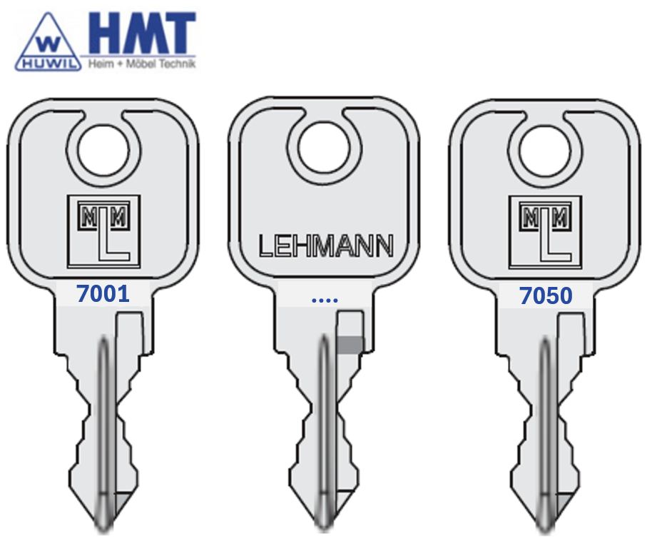 MLM Wendeschlüssel Typ B1 - Schließung 7001 - 7050