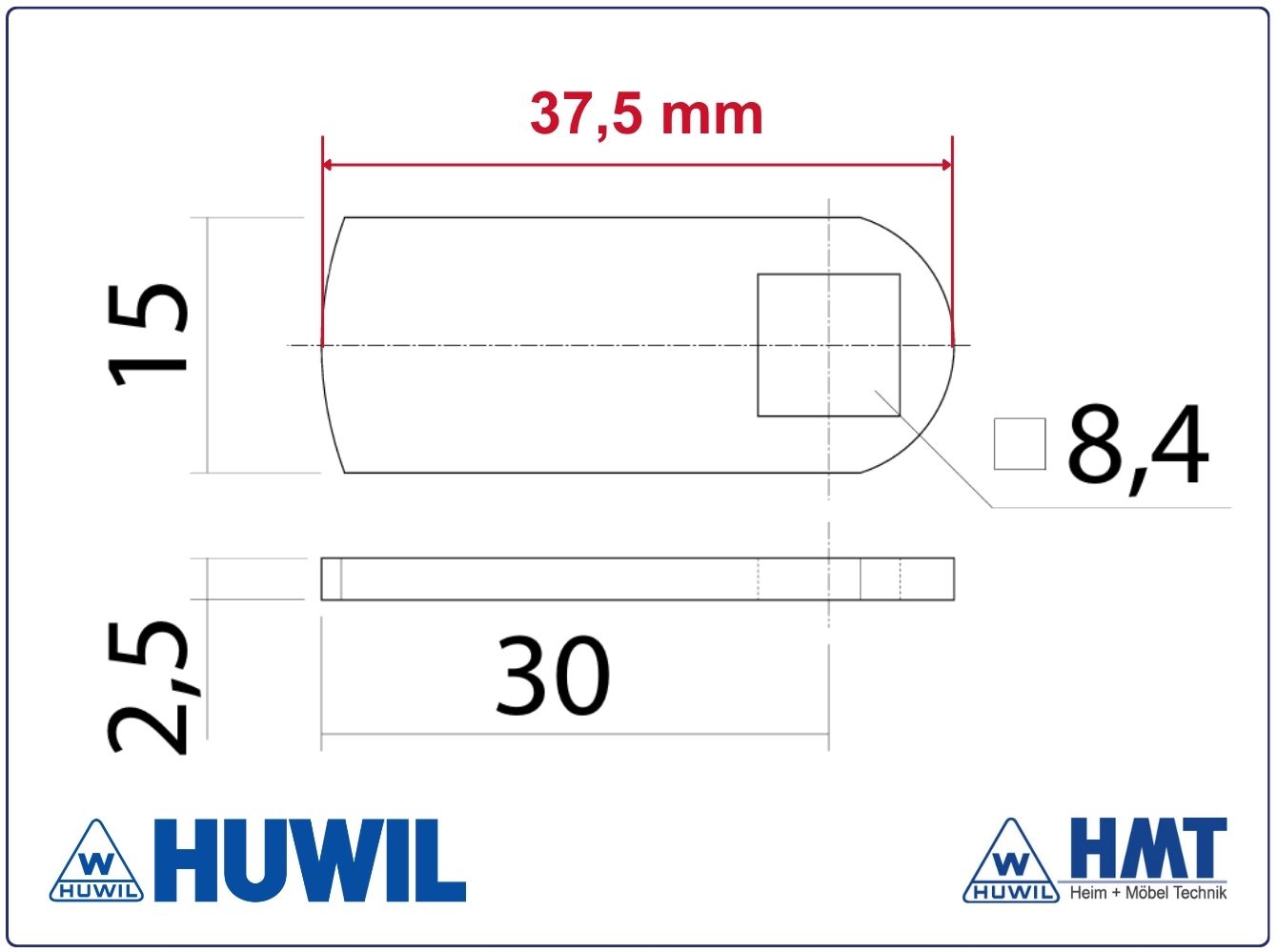 HUWIL Riegel ⏹︎8,4 #0869-025