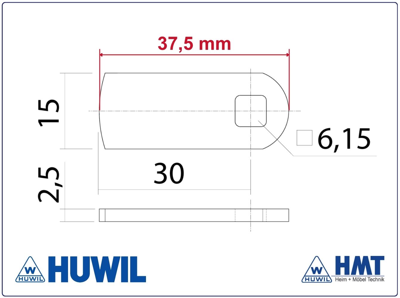 HUWIL Riegel #0827-007