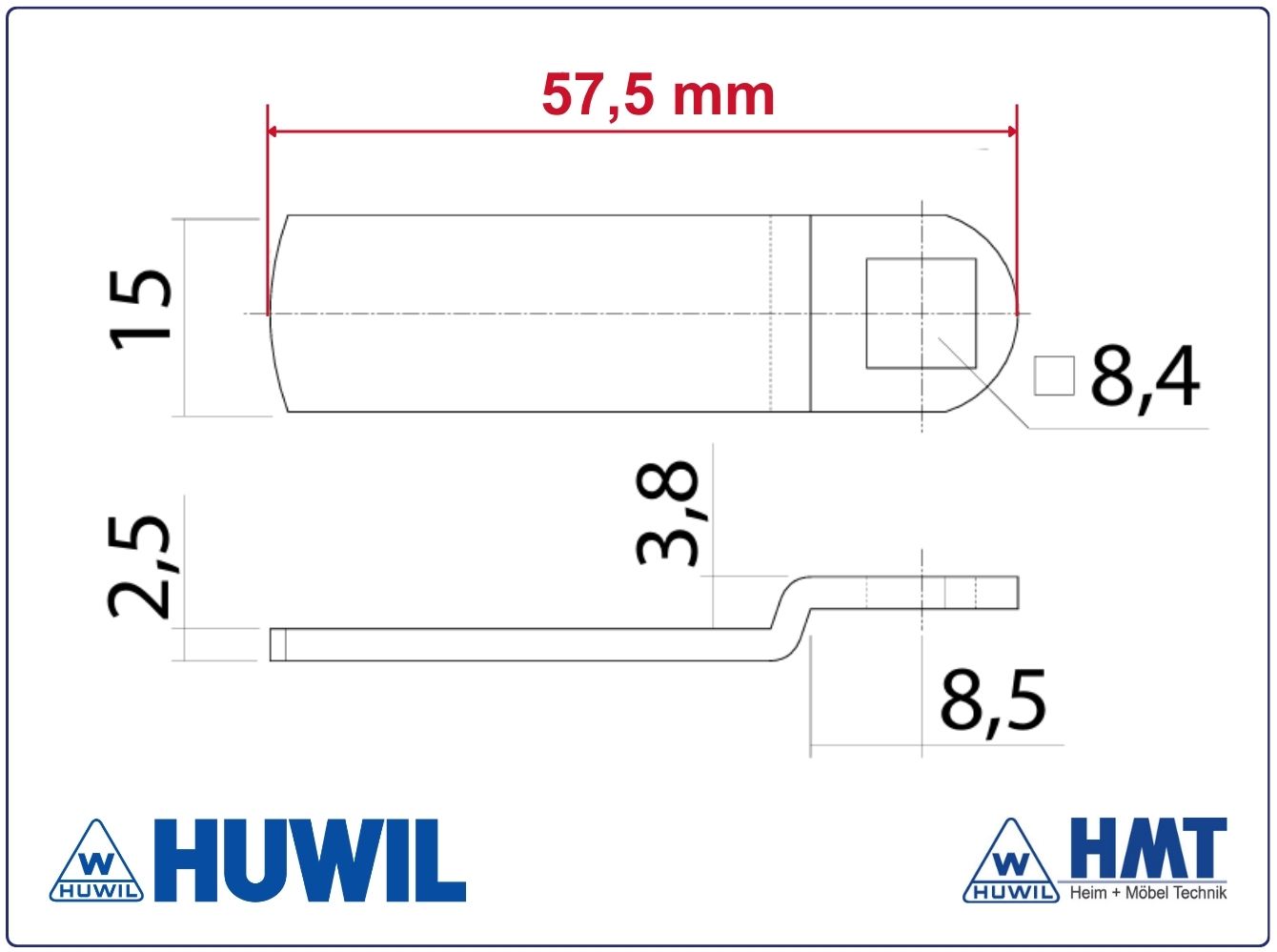HUWIL Riegel ⏹︎8,4 #0869-020