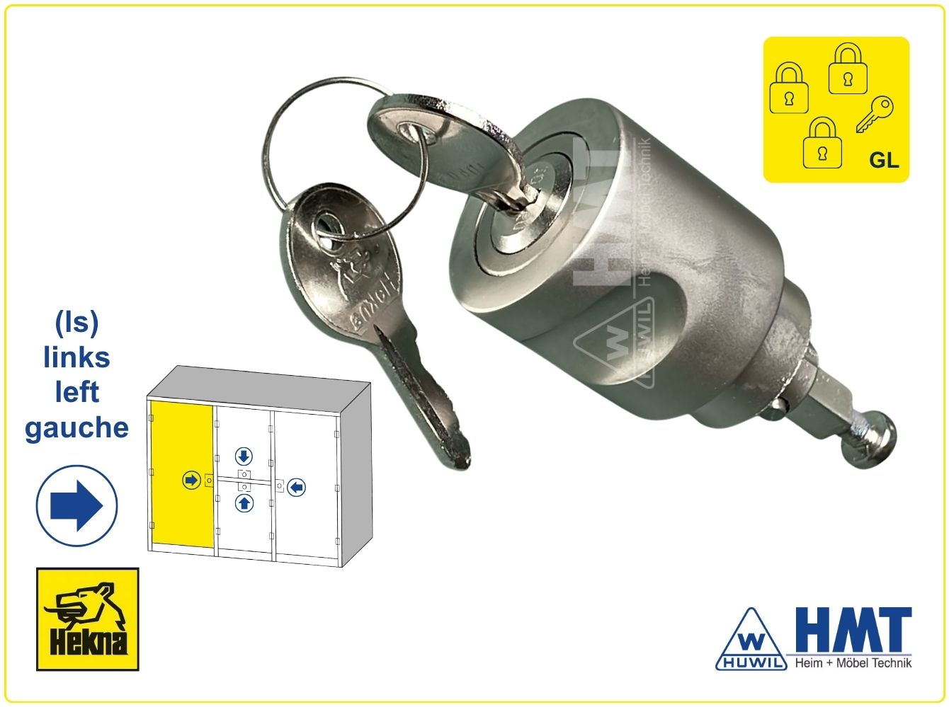 HEKNA Knopf Typ 410 [W9] - ls / GL