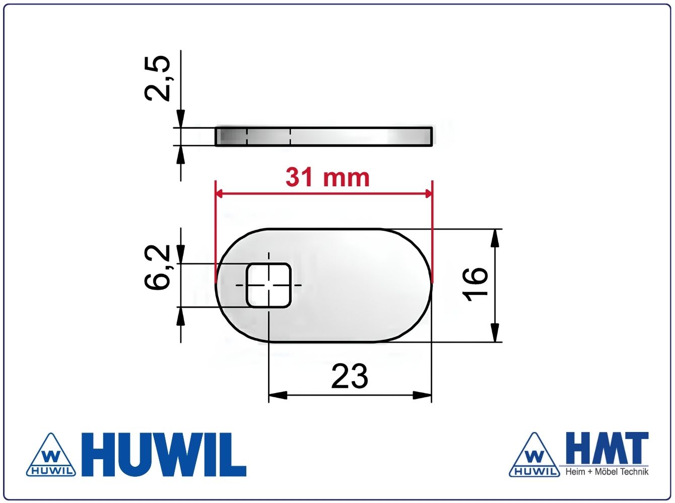 HUWIL Riegel Typ 827.044 HUWIL Riegel Typ 827.044