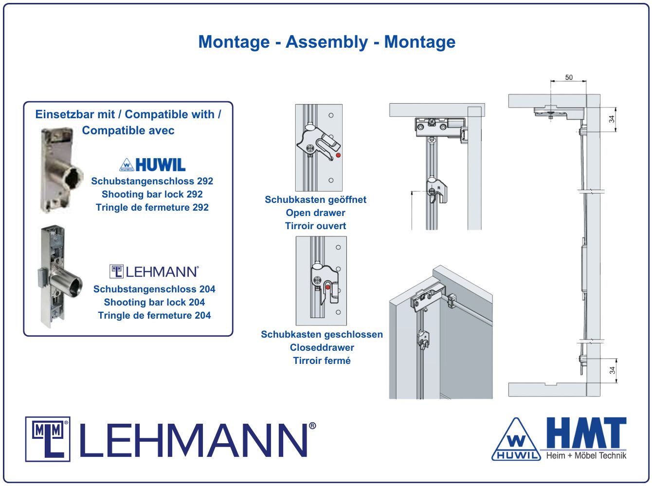 MLM Schließstange SVS ELEVON Typ 952 - ls