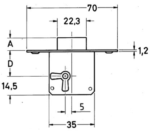 JUNIE Schloss Typ 0003 J - D25 / rs