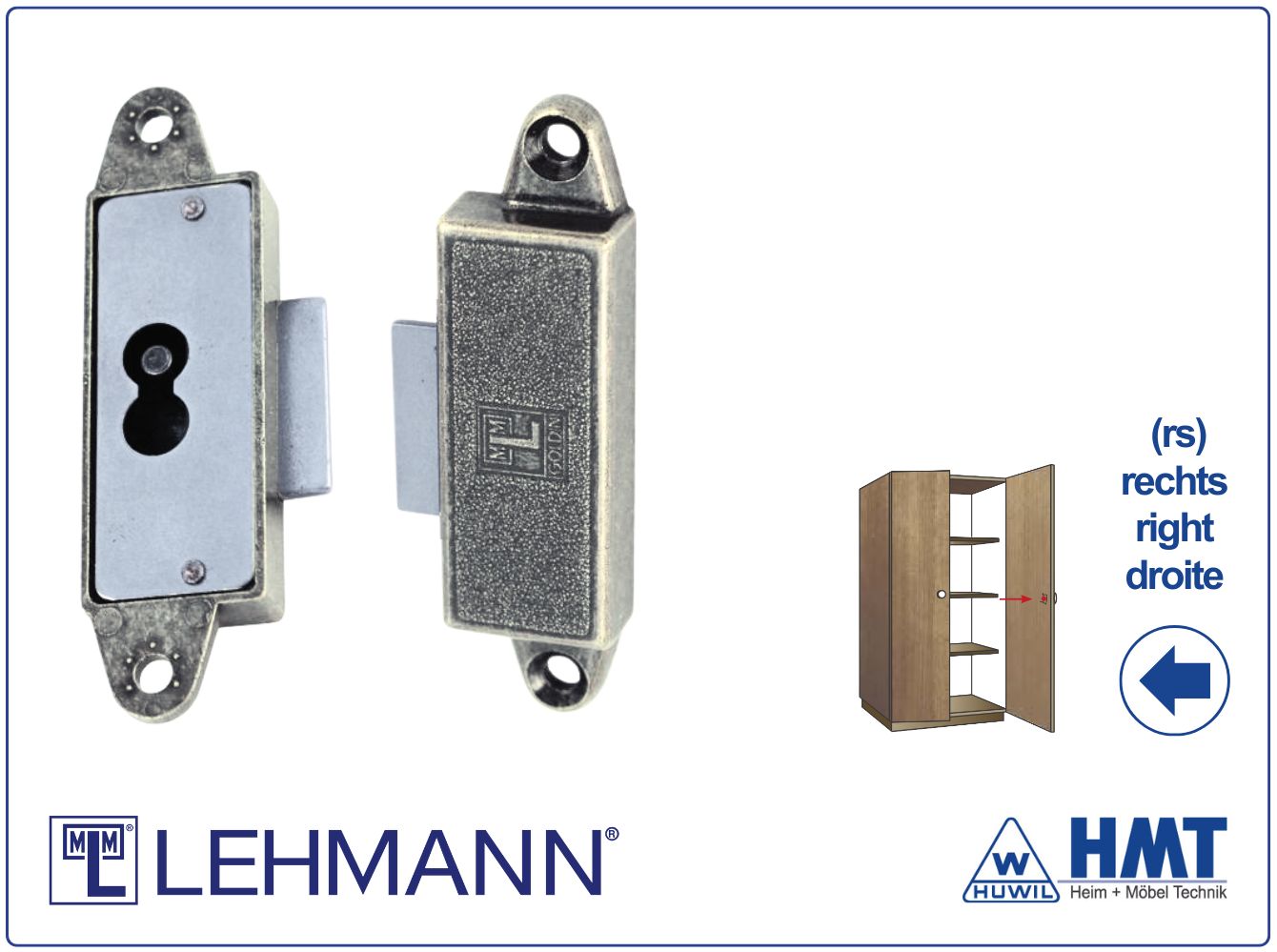 MLM Schloss Typ 530 [N] für Bartschlüssel - D12 / rs