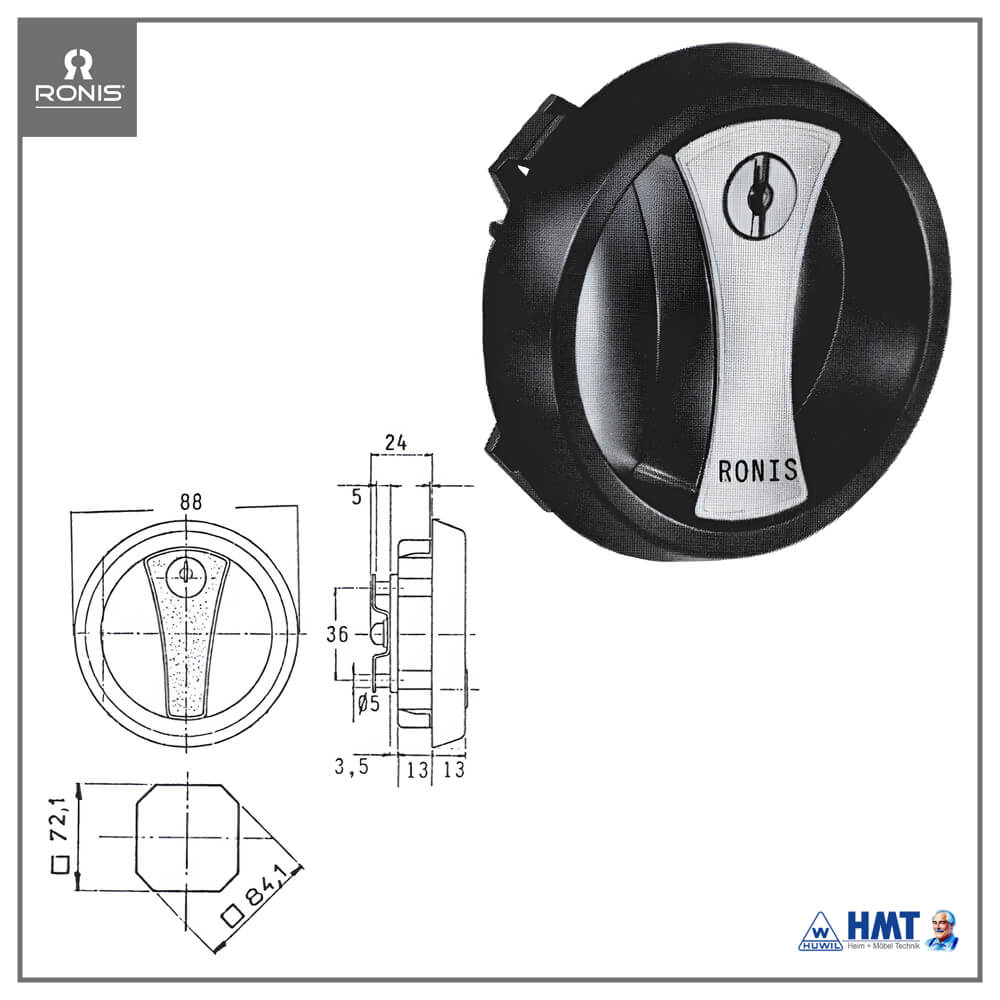 RONIS Schloss Typ 23100 [R-Rb] - GL
