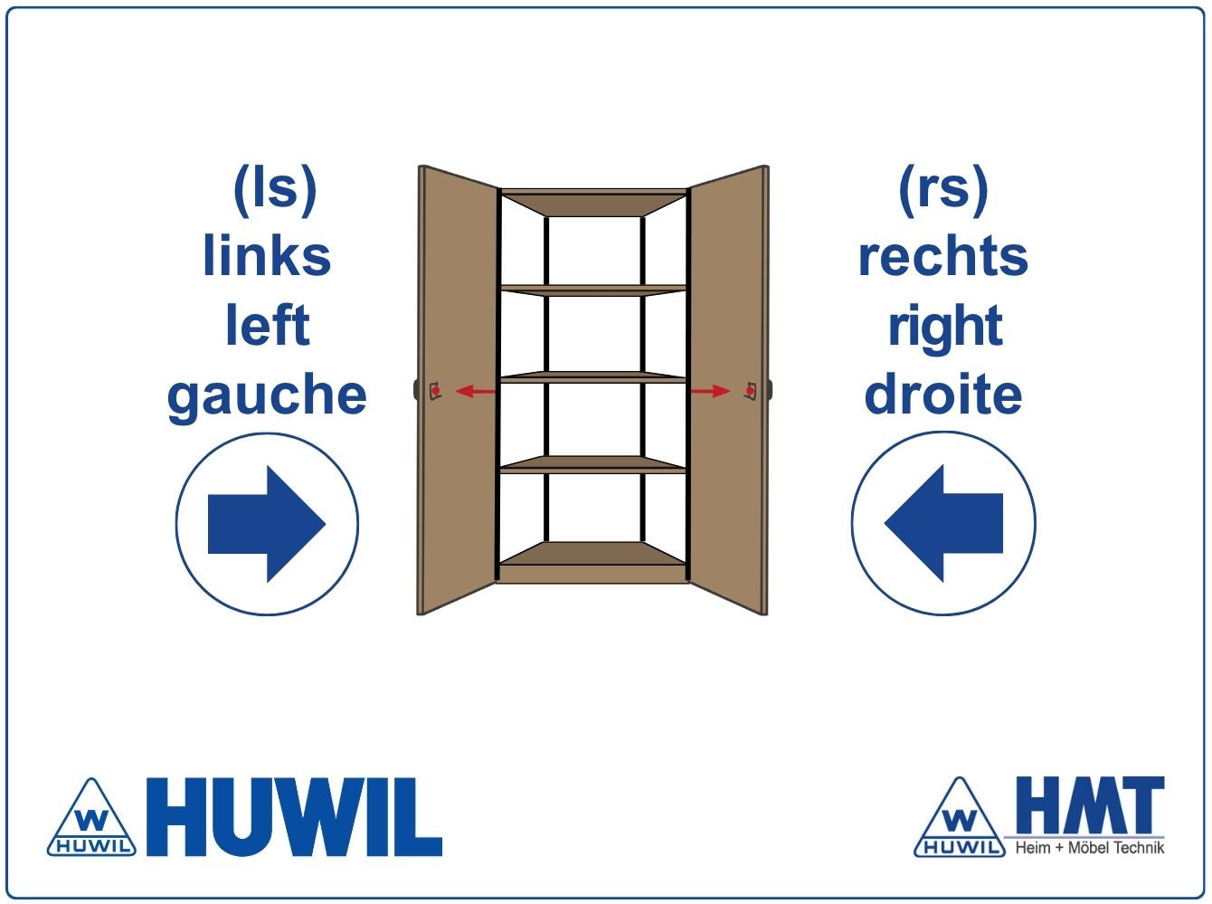 HUWIL Schloss Typ 0237 Ø16,5 [RA] - D15 / rs + ls / GL