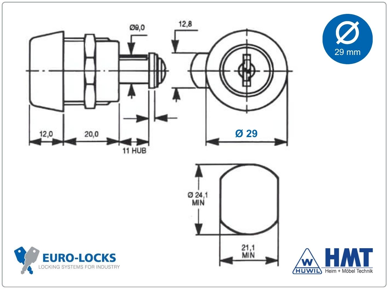 EURO-LOCKS Schloss Typ B443 - GL