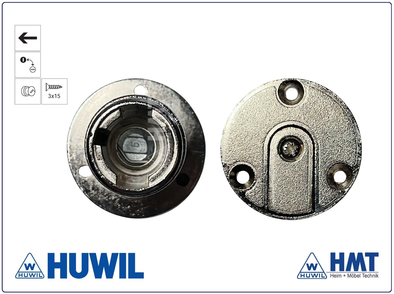 HUWIL Schloss Typ 0393 VCS18 - lad / Hub 7 / SW90° / M