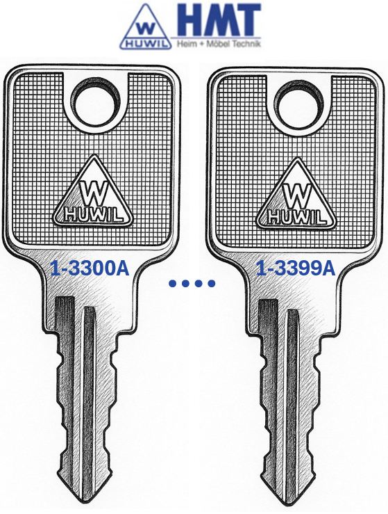 HUWIL Wendeschlüssel Typ 1550 - (3300 bis 3399)