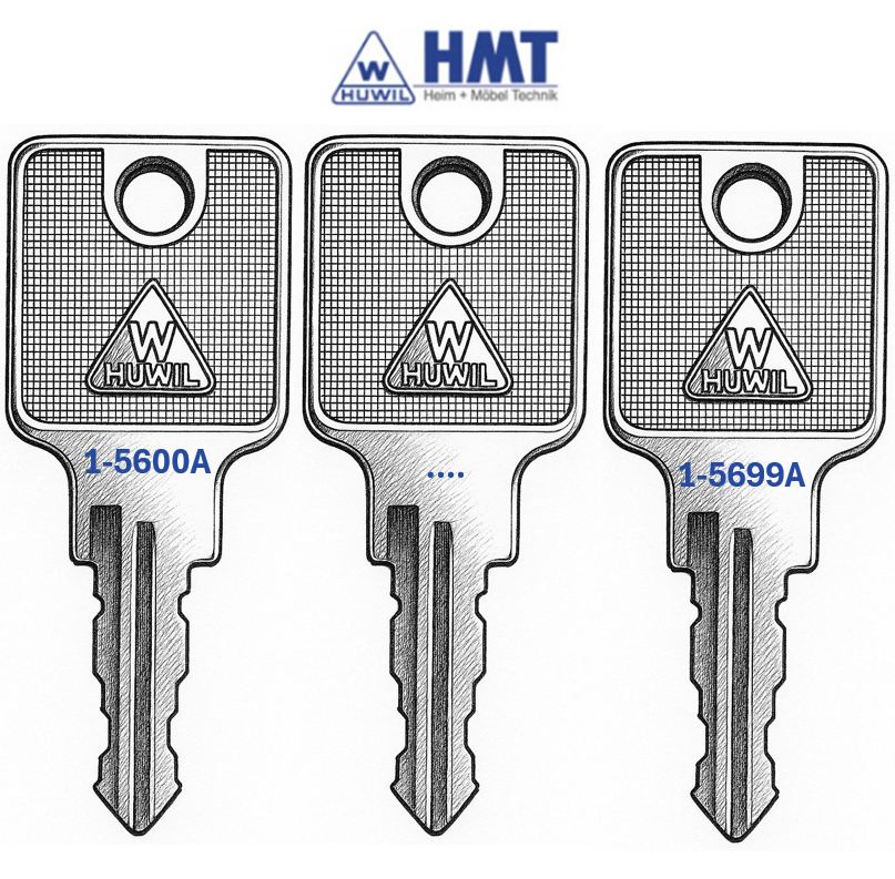HUWIL Wendeschlüssel Typ 1550 - (5600 bis 5699)