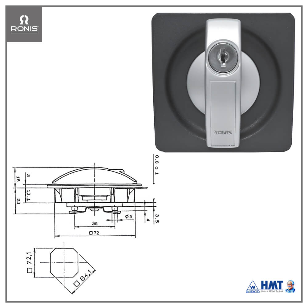 RONIS Schloss Typ 23500 [R-Rb] - GL