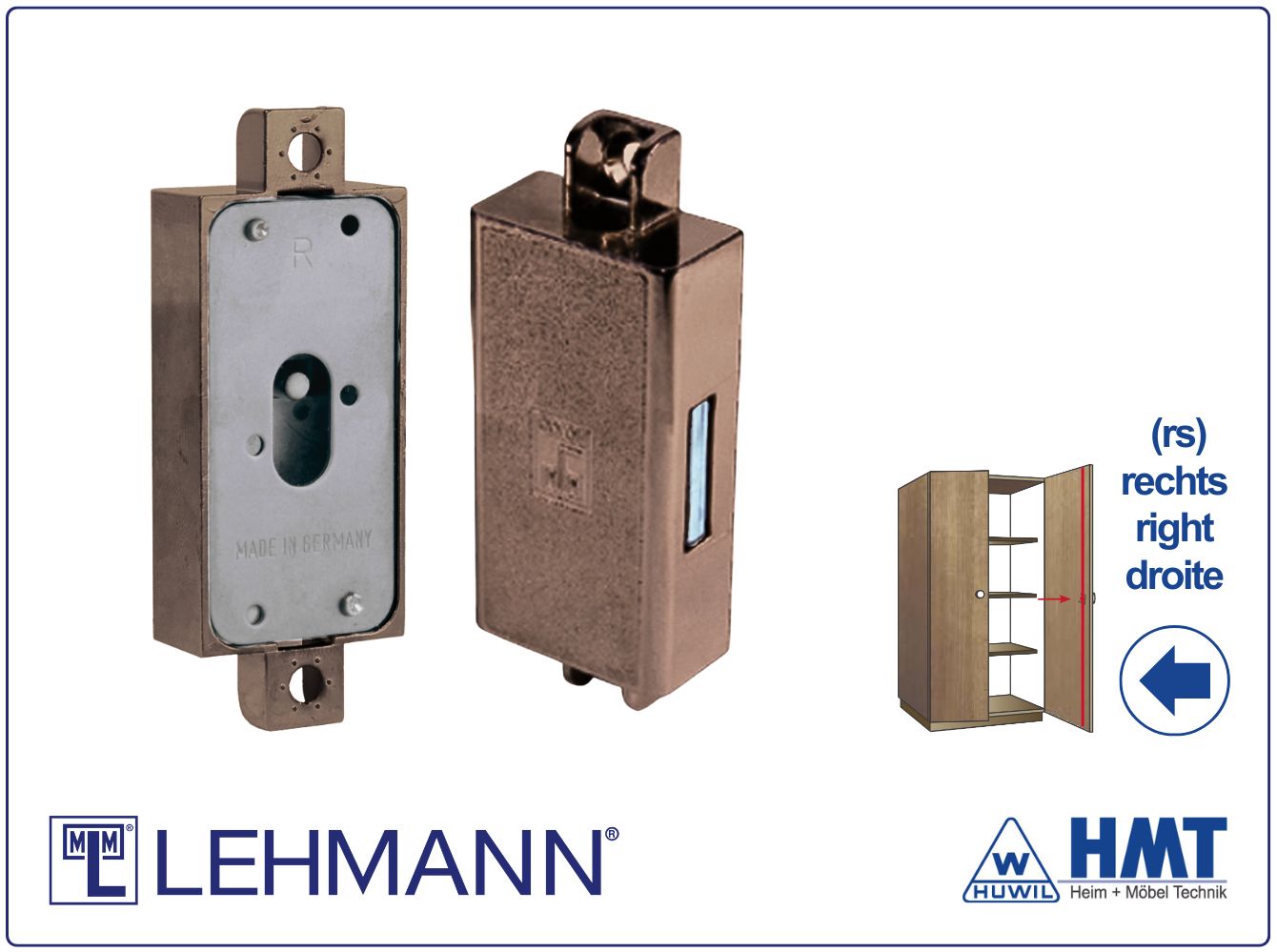 MLM Schloss Typ 700 [B] für Bartschlüssel - OM / rs