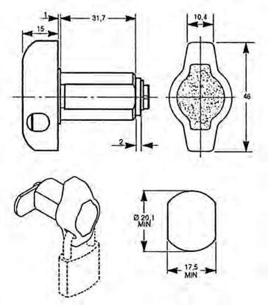 EURO-LOCKS Schloss Typ 4452 [01] - R#6310035