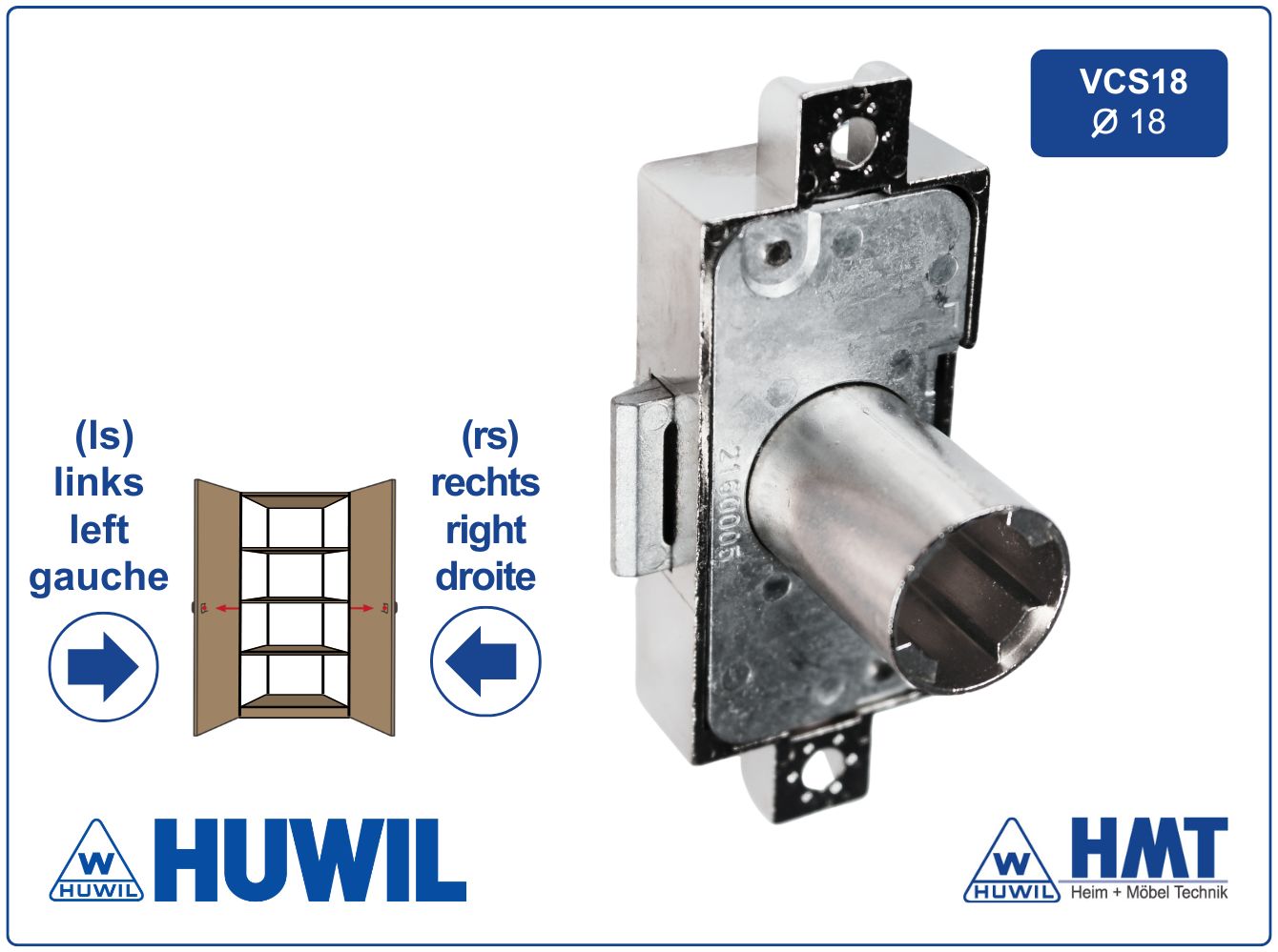 HUWIL Schloss [6] Typ 750 VCS18 - D20 / rs + ls