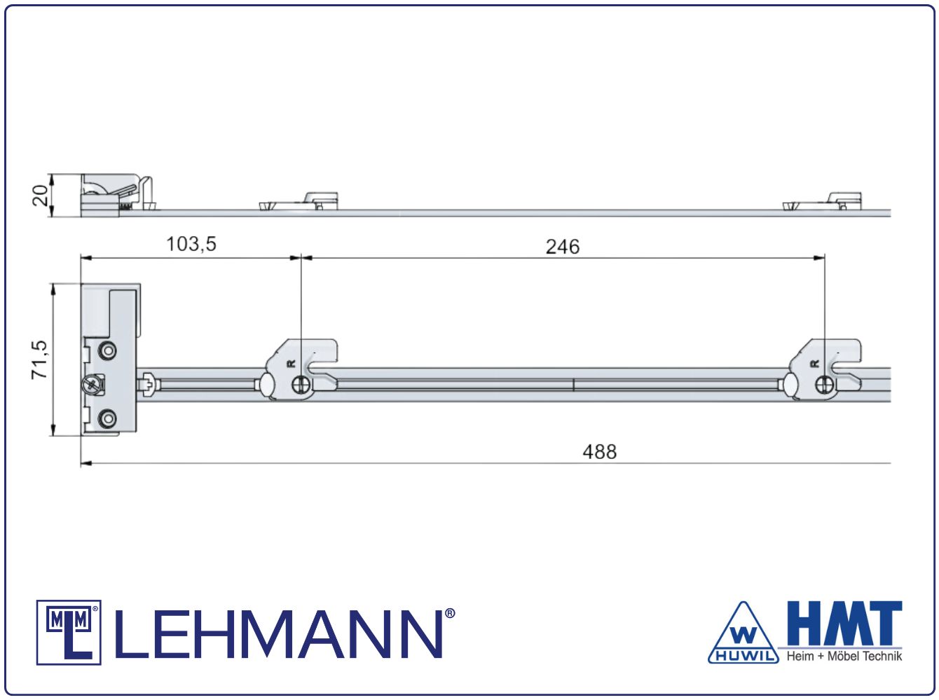 MLM Schließstange SVS ELEVON Typ 952 - rs