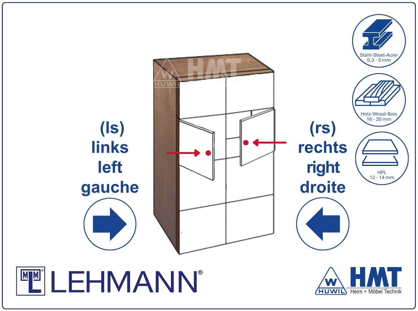 MLM Münzschloss Typ 71 für Riegel - D25 / rs + ls MLM Münzschloss Typ 71 für Riegel - D25 / rs + ls