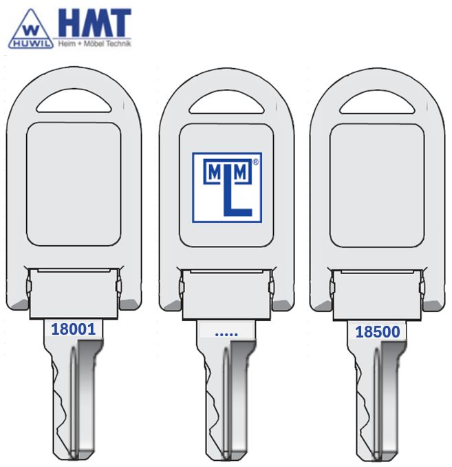 MLM Flachbahnkippschlüssel Typ C5 - Schließung 18001