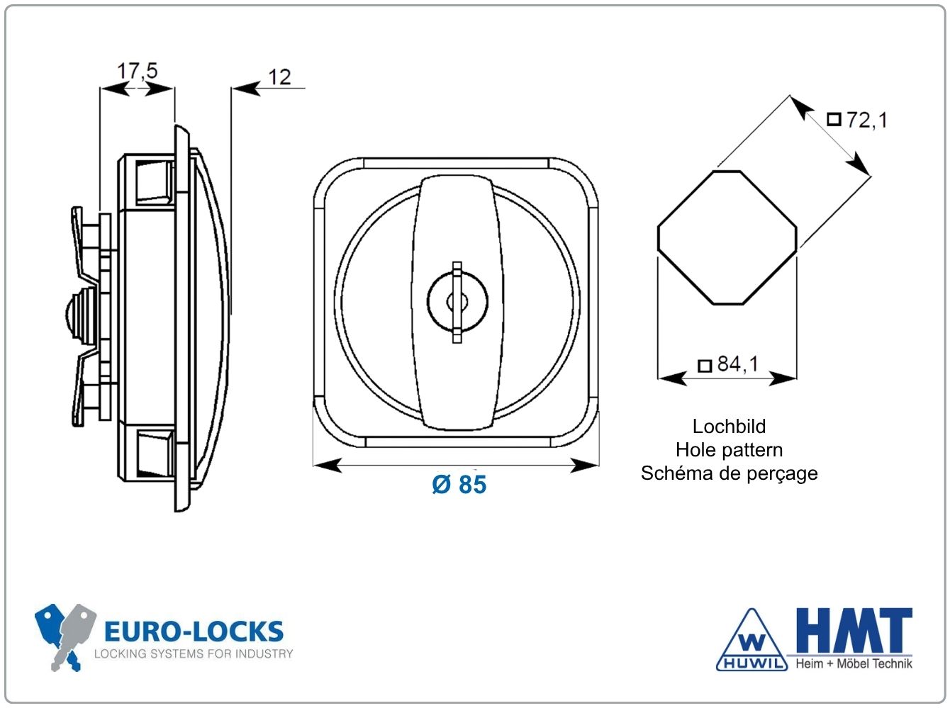 EURO-LOCKS Griff Typ C085 - GL EURO-LOCKS Griff Typ C085 - GL