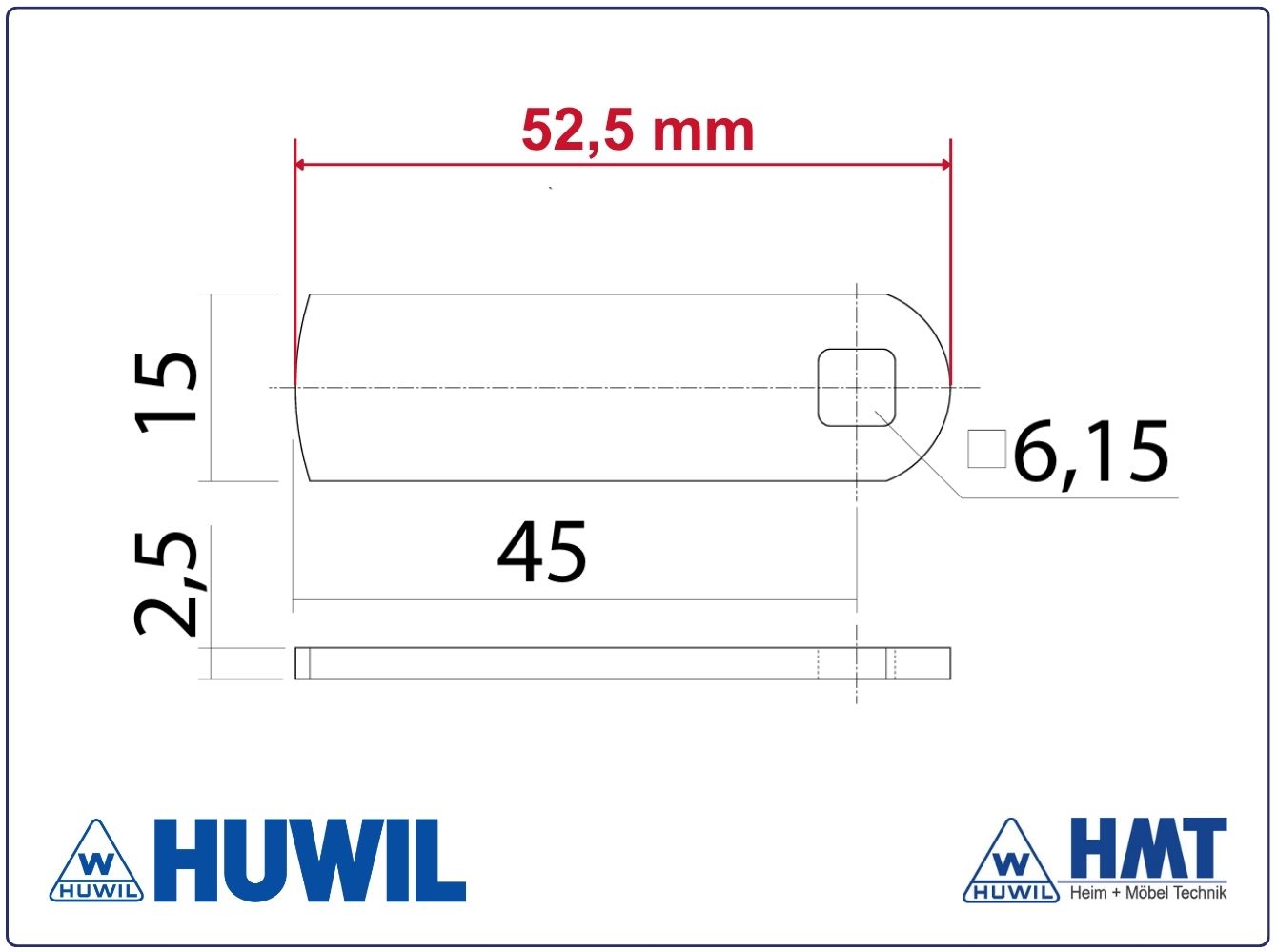HUWIL Riegel #0827-016 HUWIL Riegel #0827-016