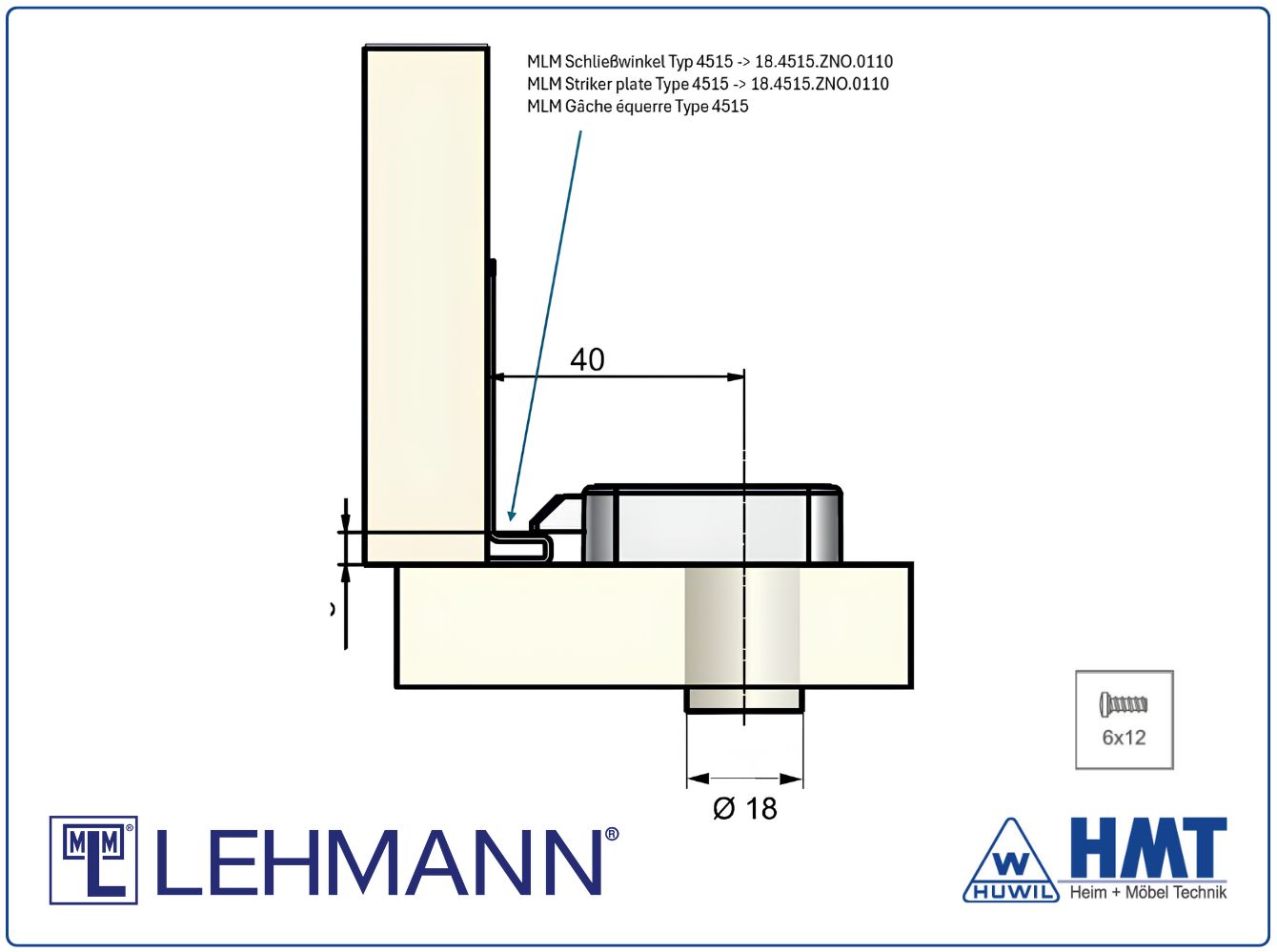 MLM Schließwinkel Typ 4515 MLM Schließwinkel Typ 4515