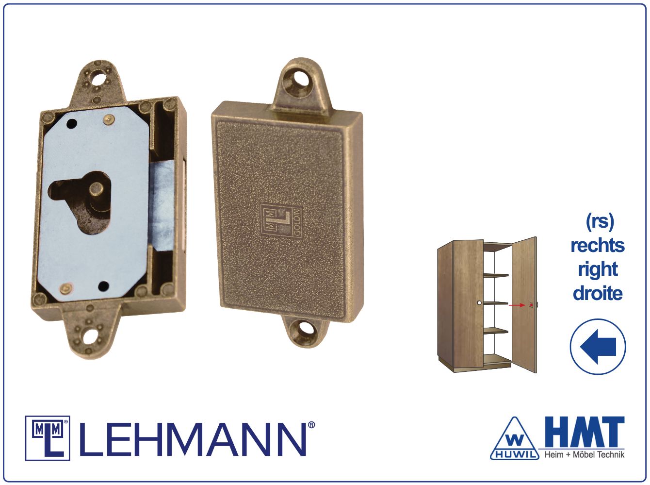 MLM Schloss Typ 530 [B] für Bartschlüssel - D20 / rs