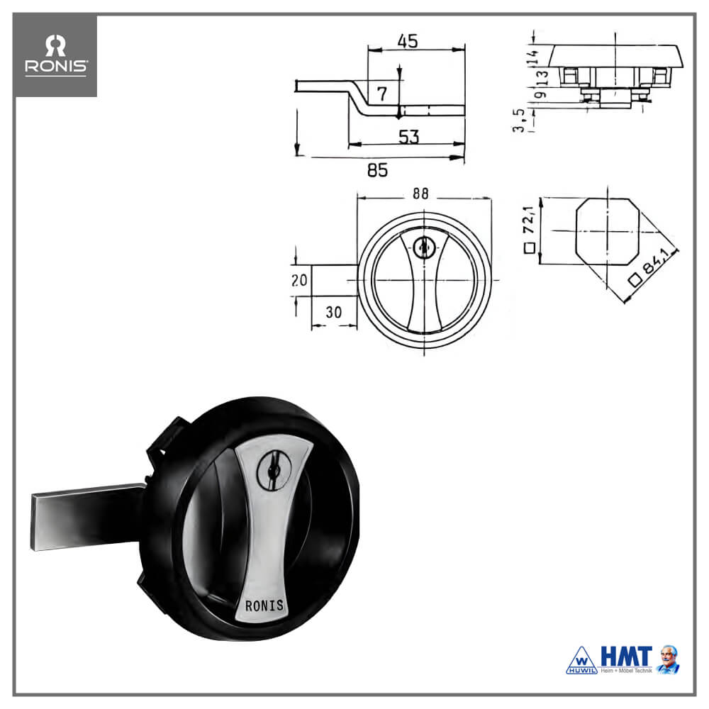 RONIS Schloss Typ 23100 [R-Rb-001] - VS