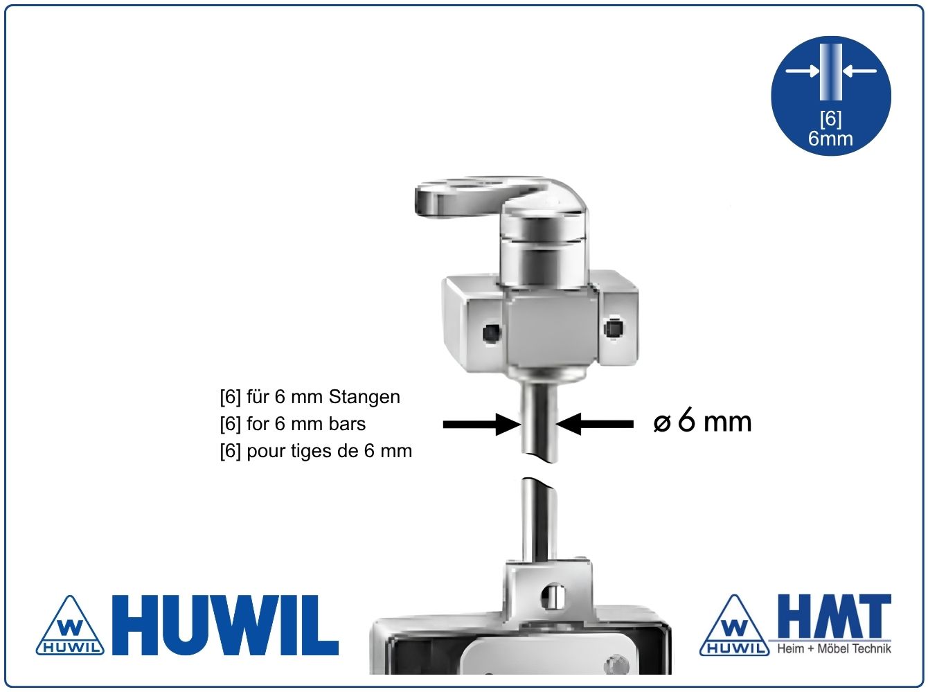 HUWIL Schloss [6] Typ 0248 [VK] - D15 / rs + ls