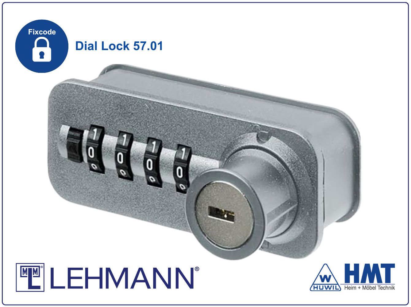 MLM Schloss Typ Dial Lock 57.01 Fix - [B] / ls / Z0001 / G